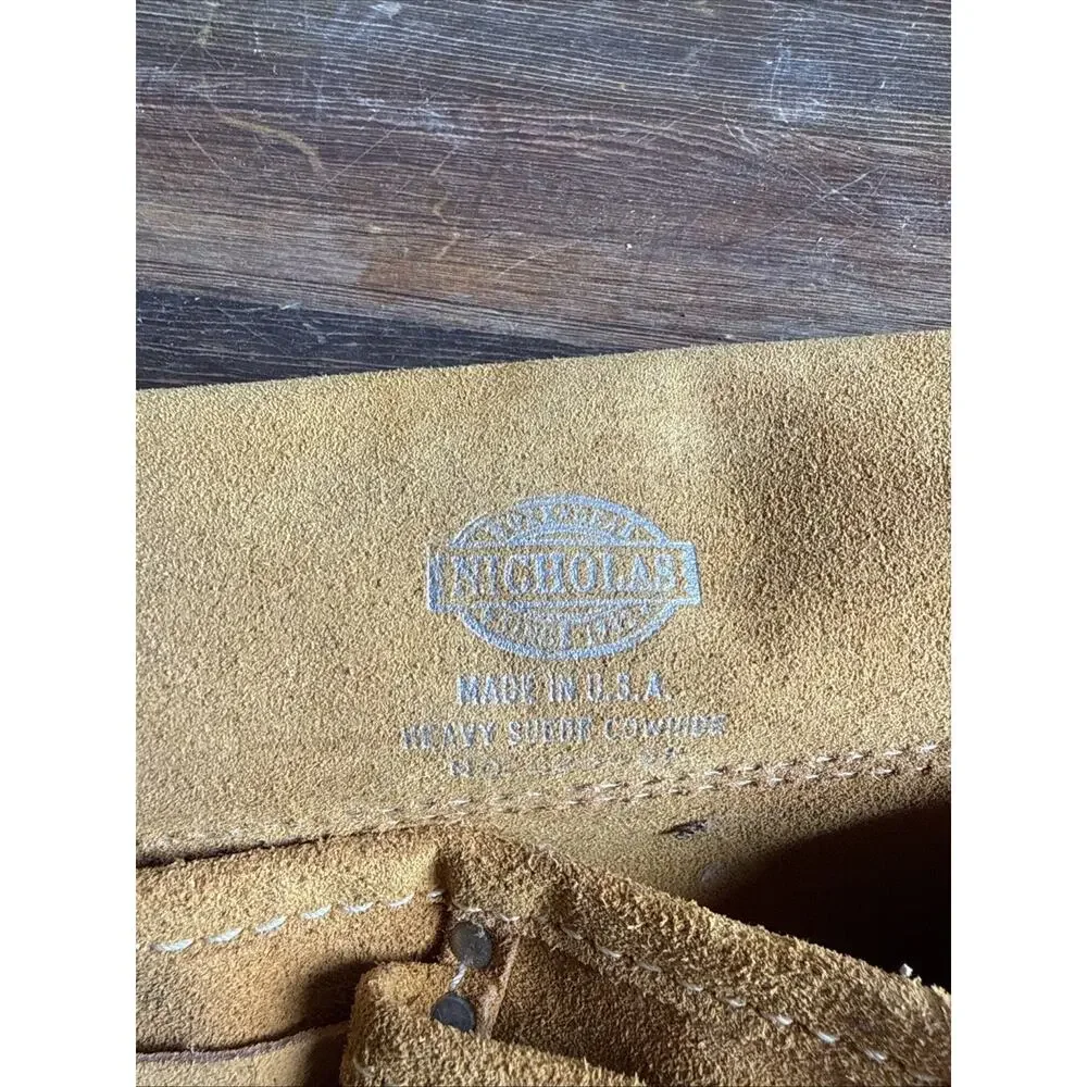 Nicholas Heavy Suede Top Grain Cowhide No 82303P Tool Bag